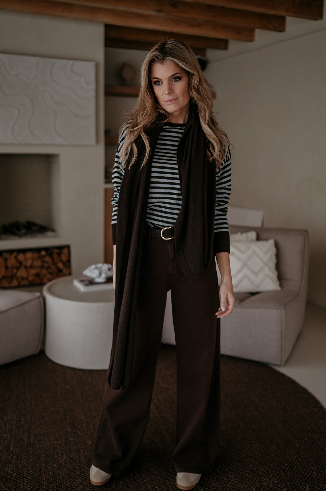 Nedio scarf I Chocolate Brown