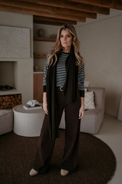 Nedio scarf I Chocolate Brown