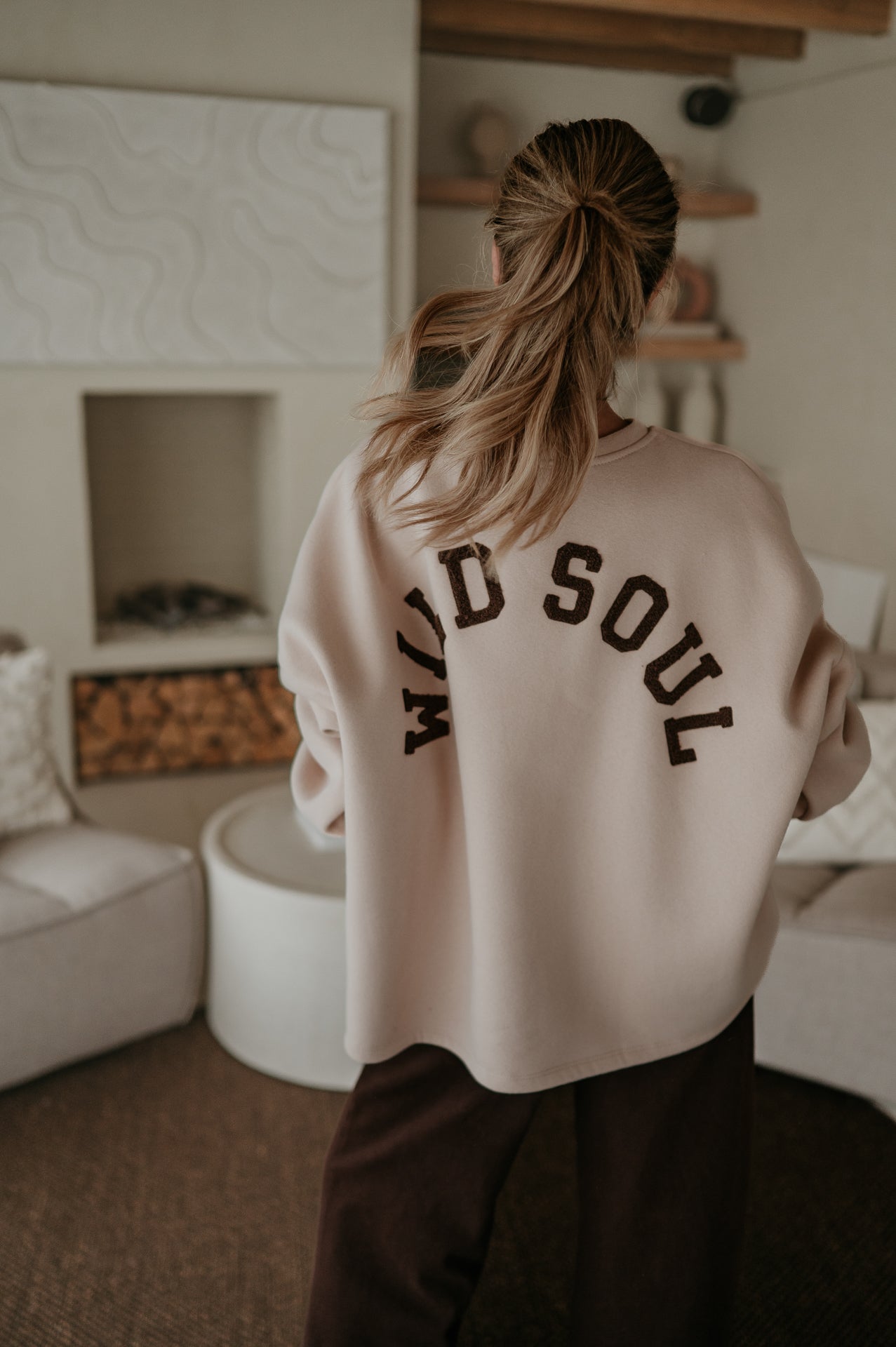 Solido sweater 'WILD SOUL' I Beige