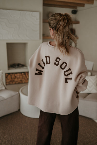 Solido sweater 'WILD SOUL' I Beige