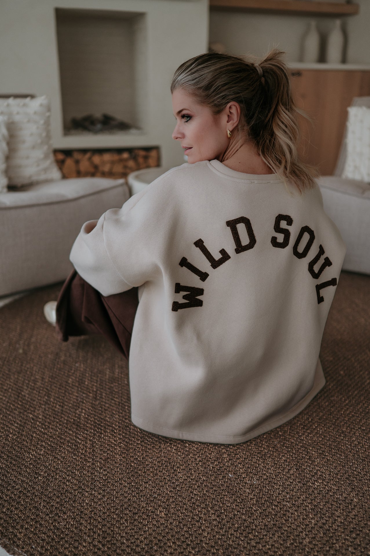 Solido sweater 'WILD SOUL' I Beige