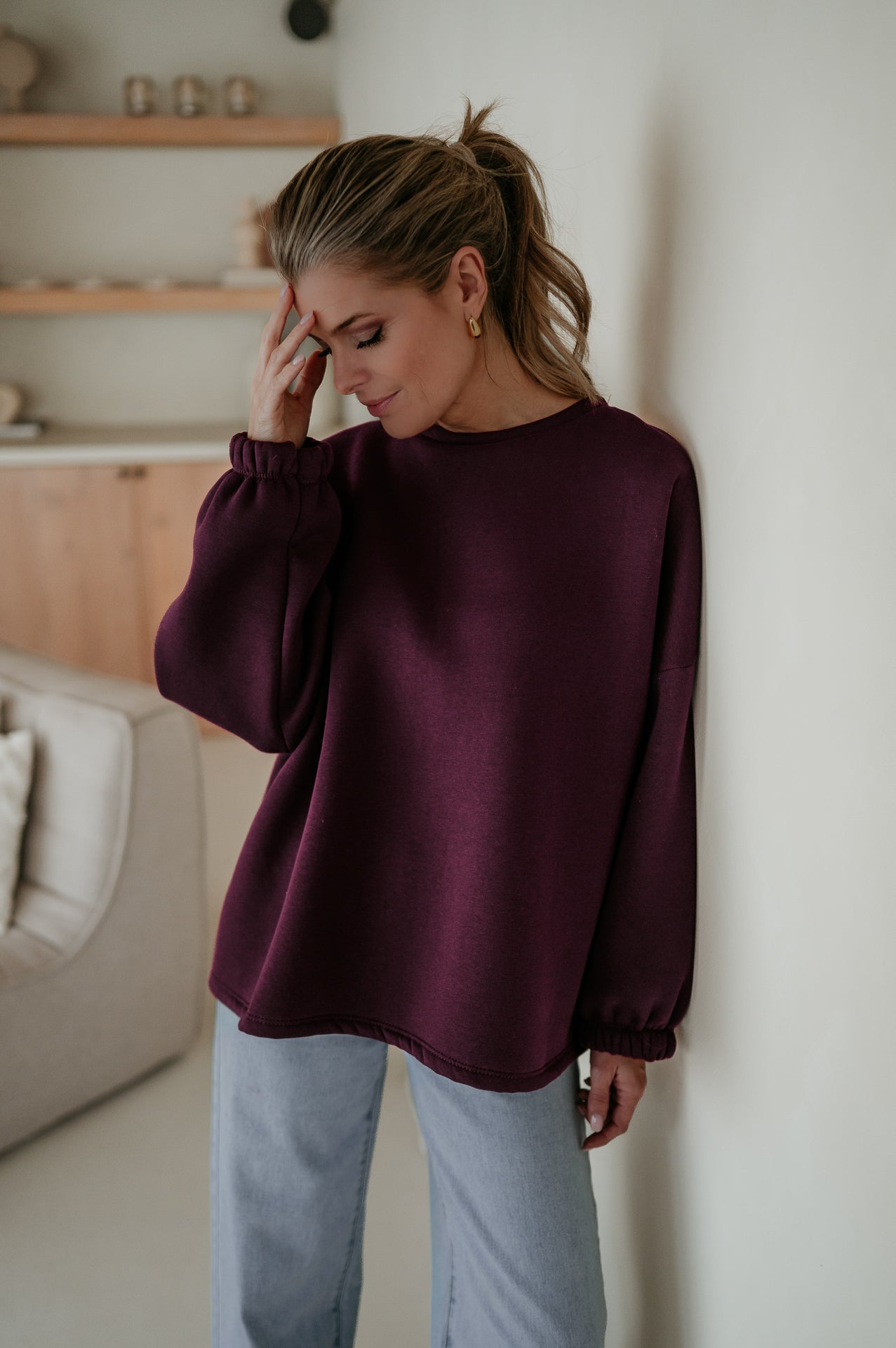 Solido sweater 'HELDIN' I Burgundy