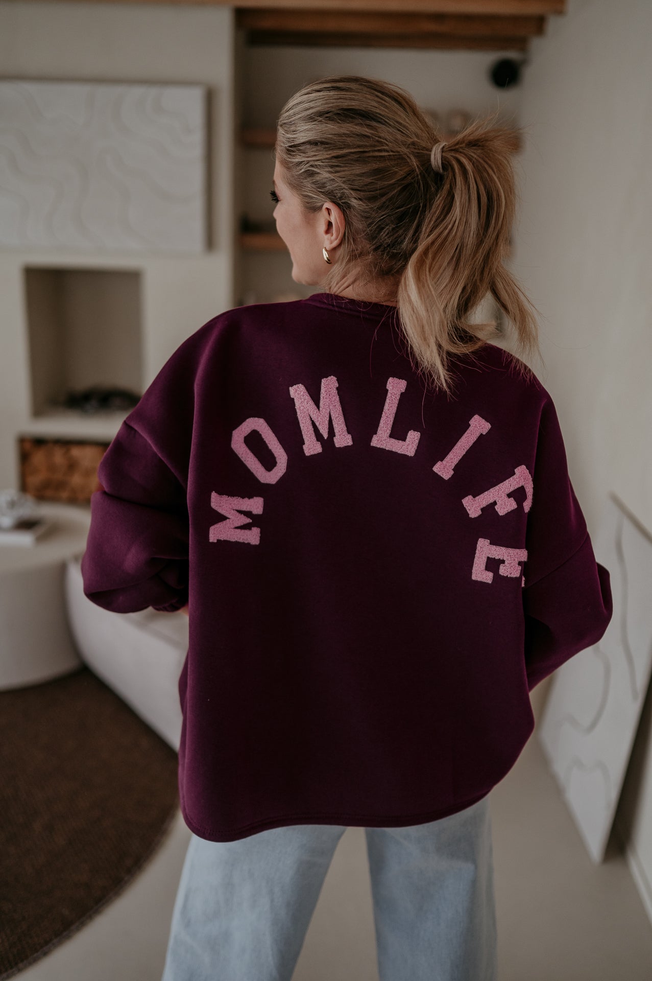 Solido sweater 'MOMLIFE' I Burgundy