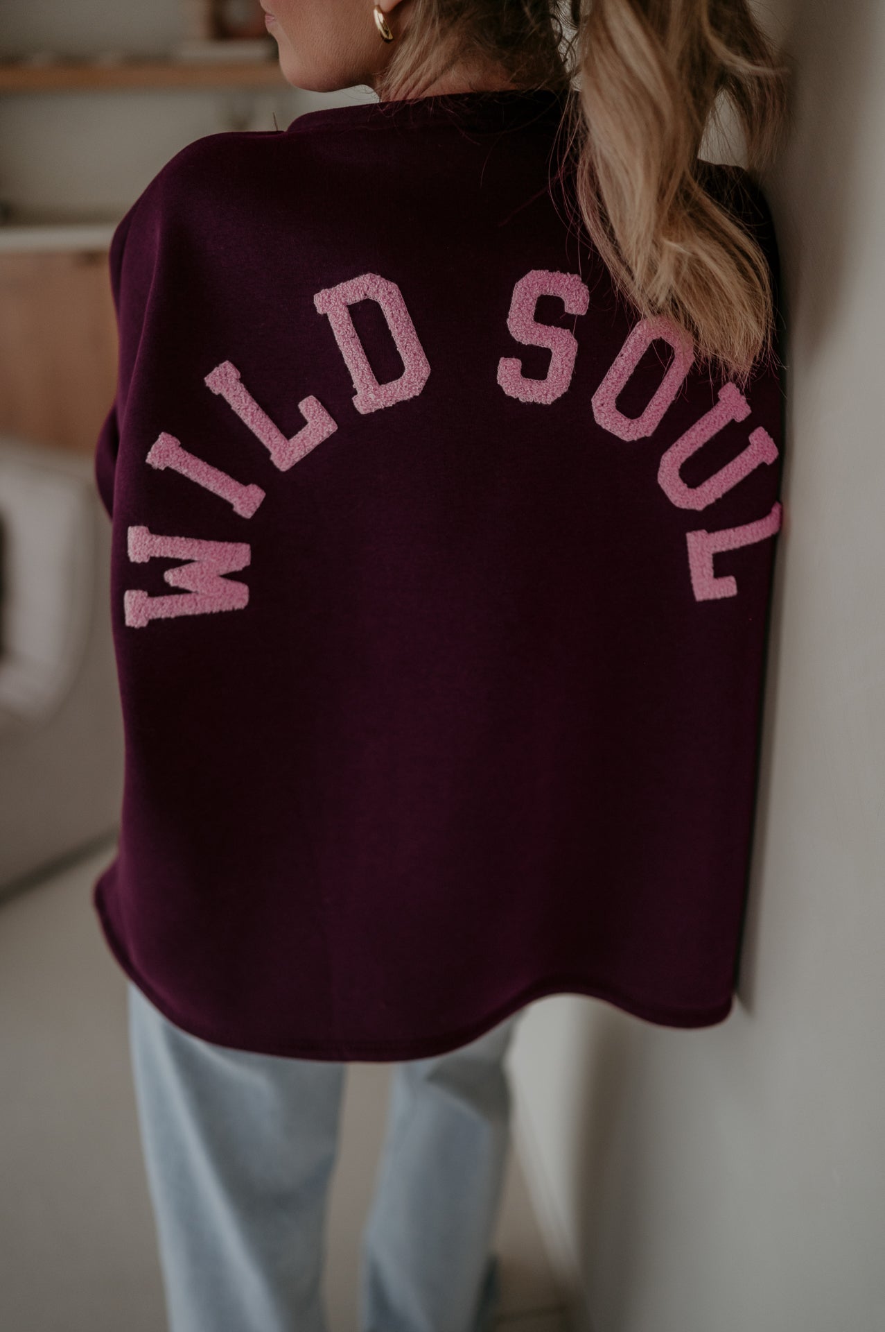 Solido sweater 'WILD SOUL' I Burgundy