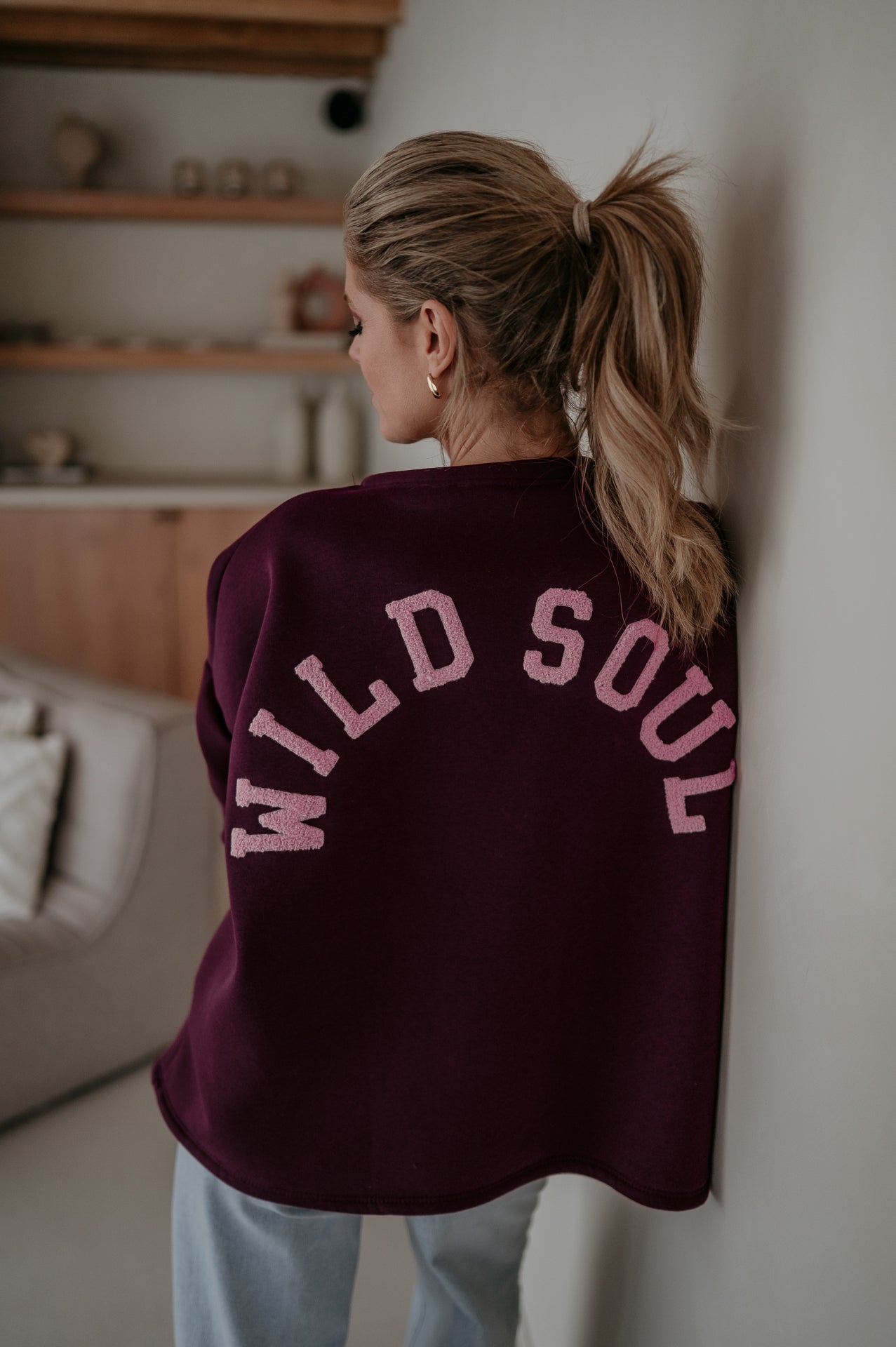 Solido sweater 'WILD SOUL' I Burgundy