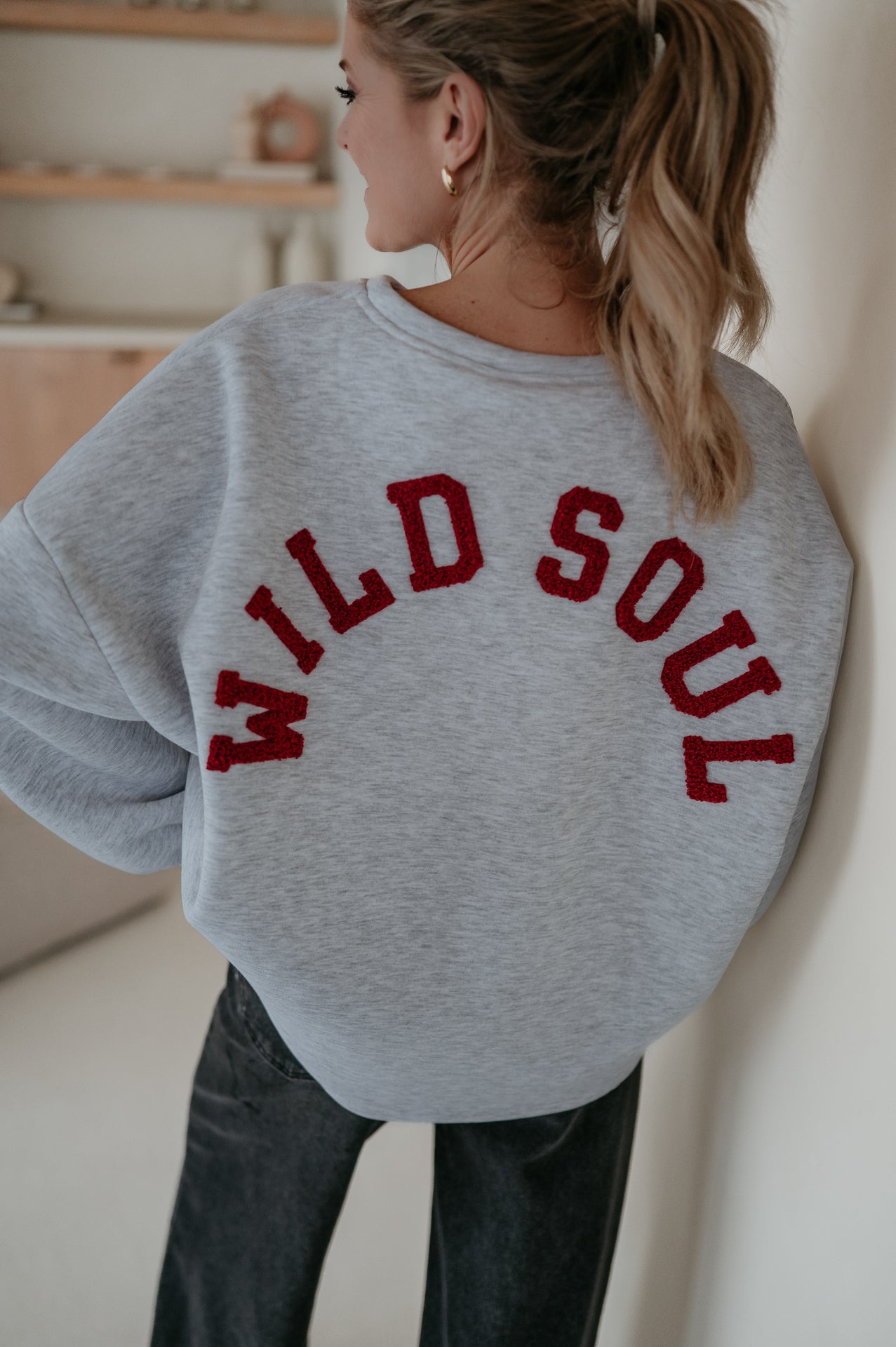 Solido sweater 'WILD SOUL' I Grey