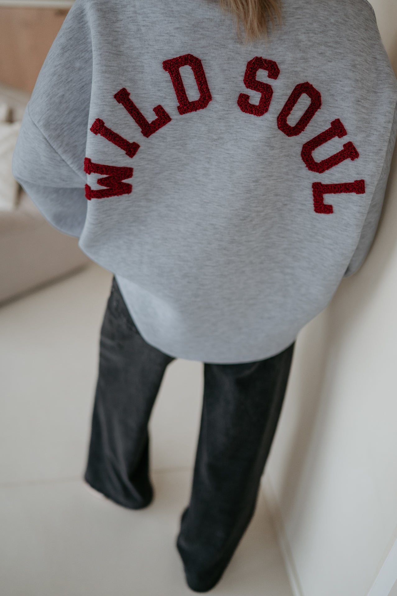 Solido sweater 'WILD SOUL' I Grey