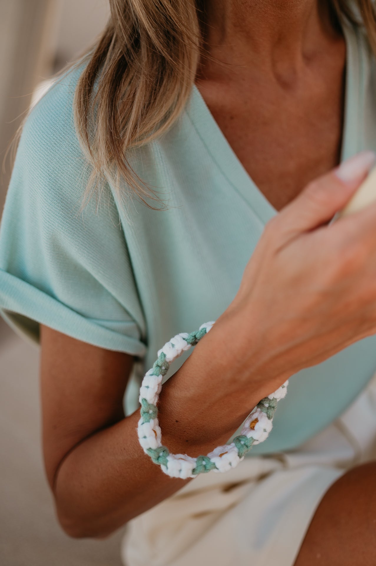 Fiotto phone cord I Turquoise