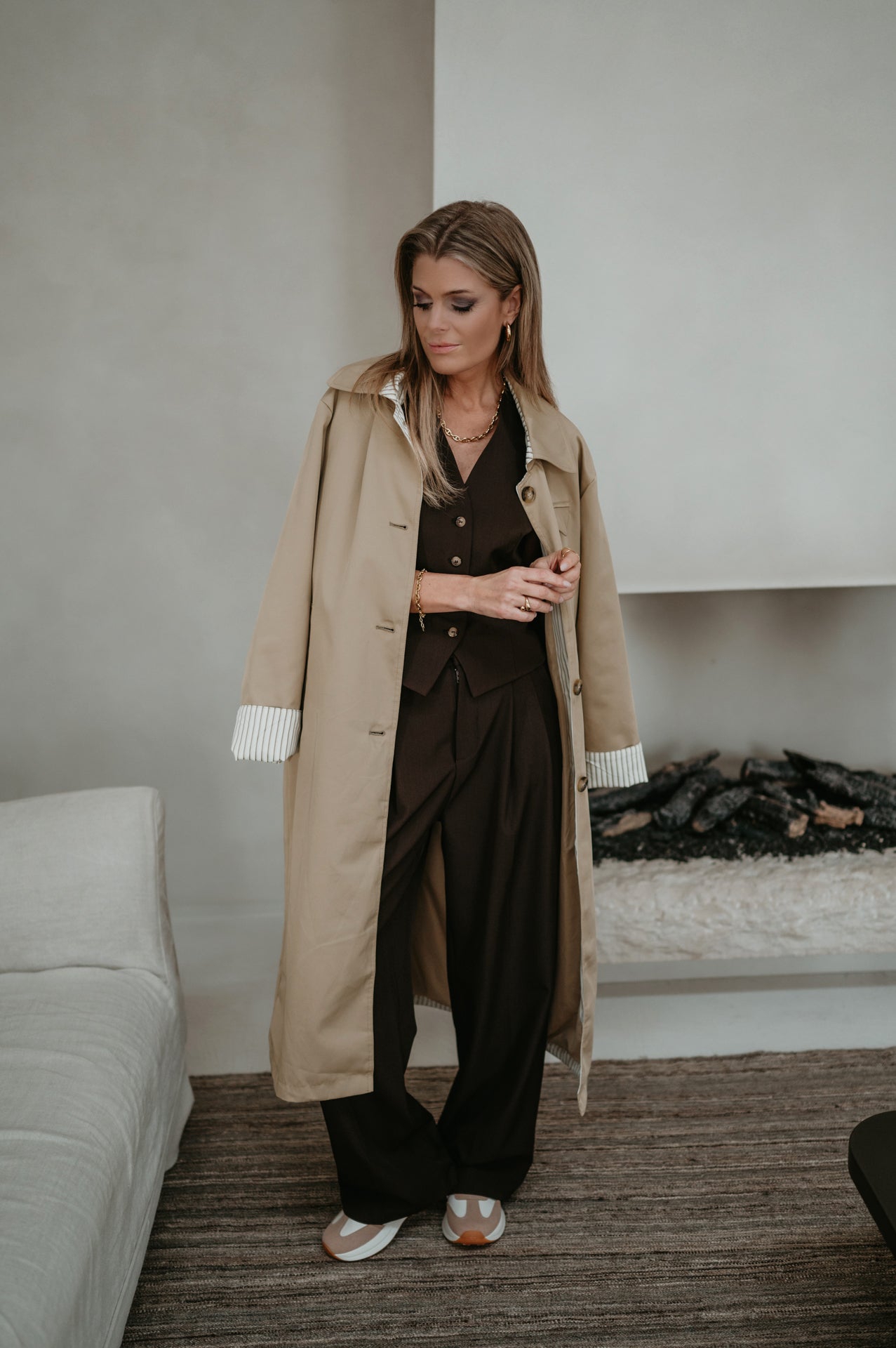 Tremiti trenchcoat I Beige
