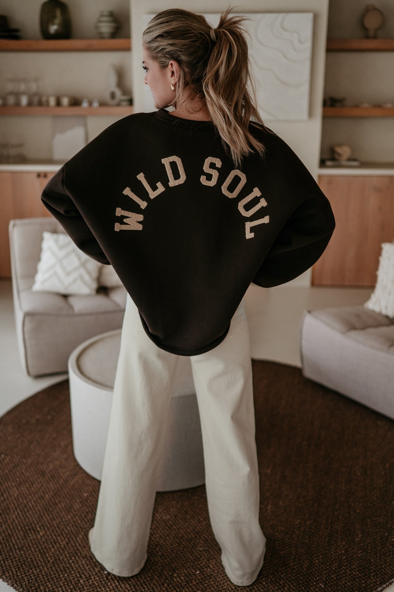 Solido sweater 'WILD SOUL' I Brown