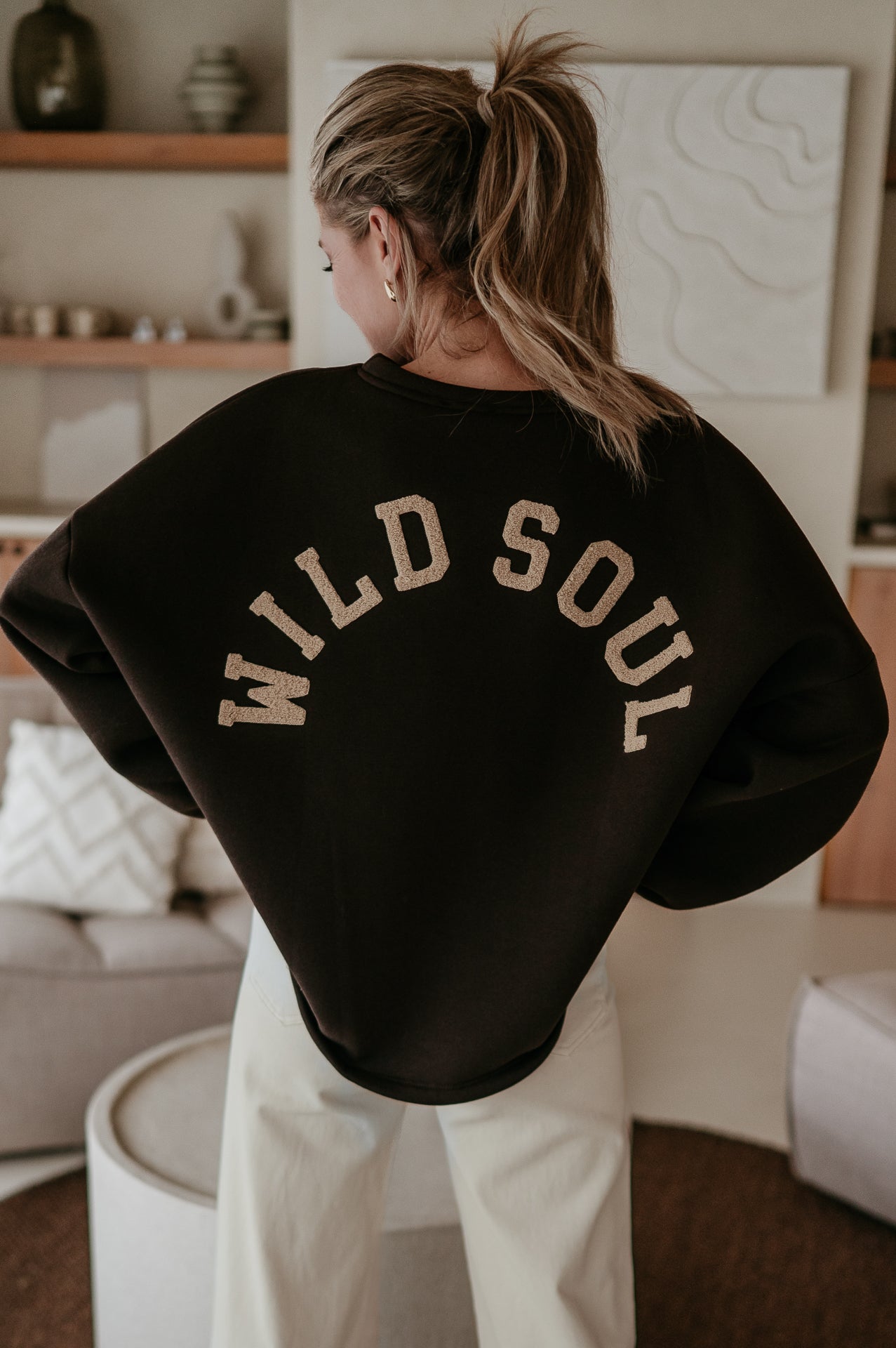 Solido sweater 'WILD SOUL' I Brown