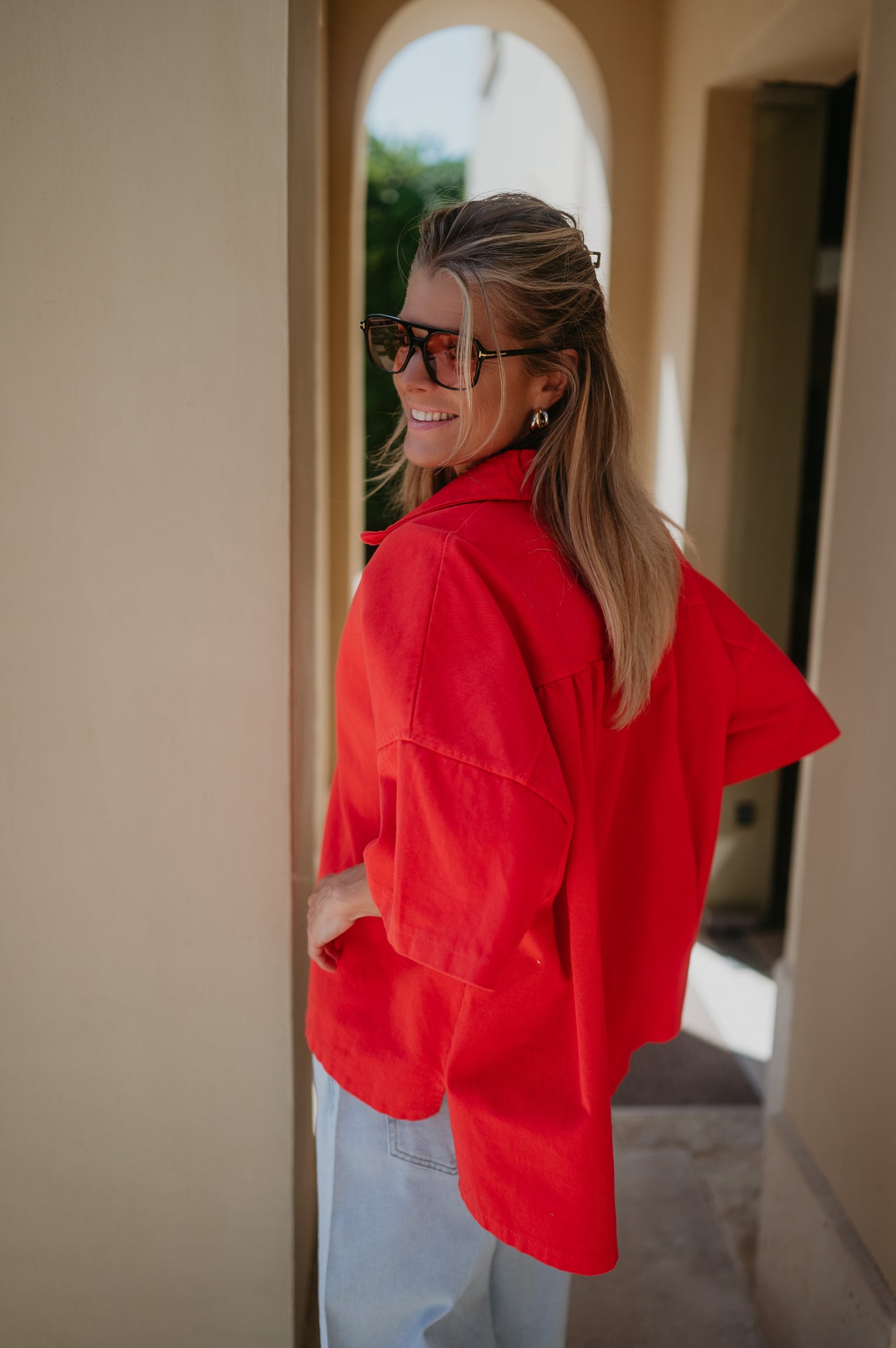 Bastone shirt I Coral Red