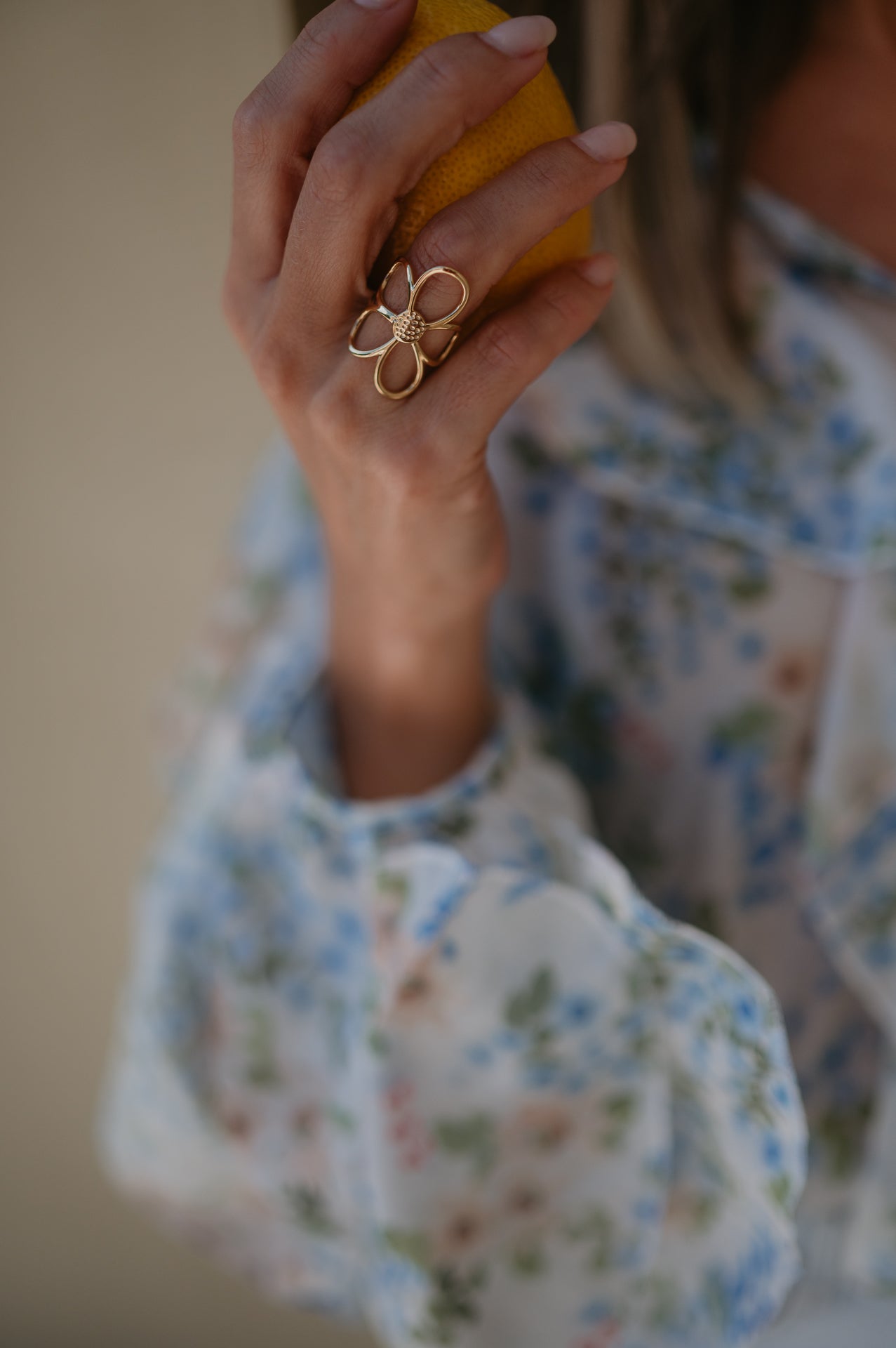 Corolla ring I Gold