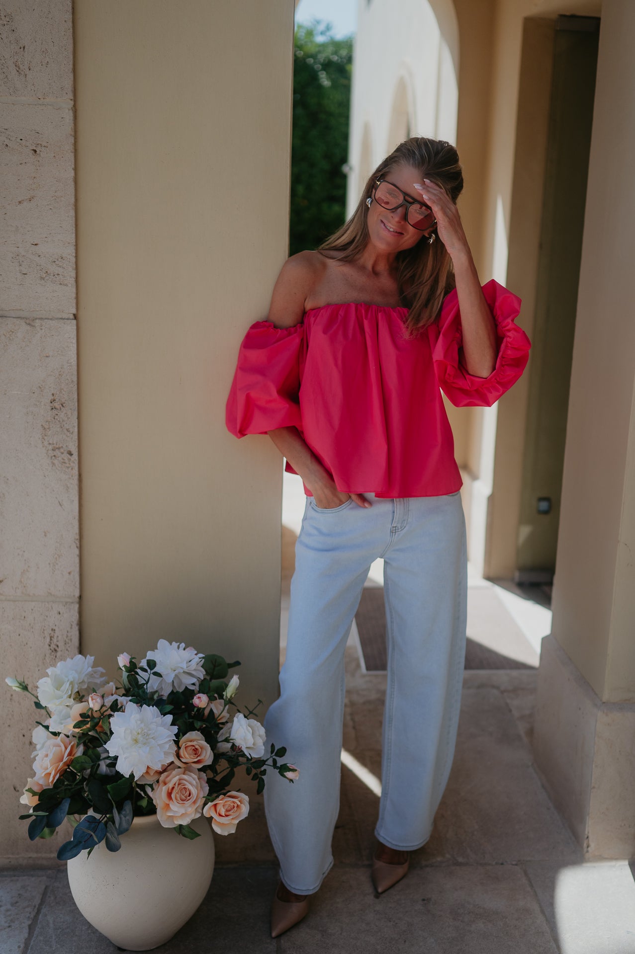 Dedalo blouse I Coral