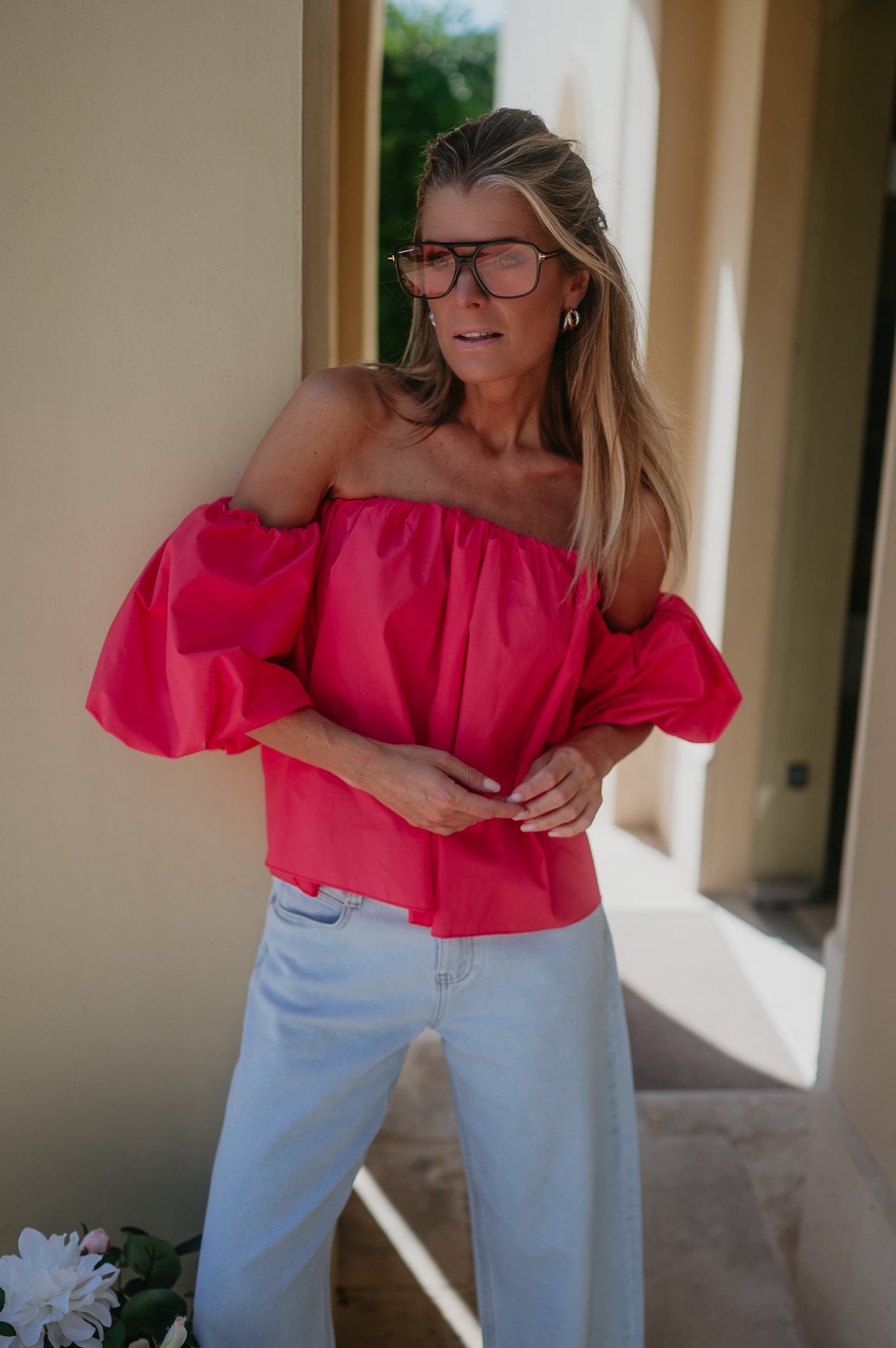 Dedalo blouse I Coral
