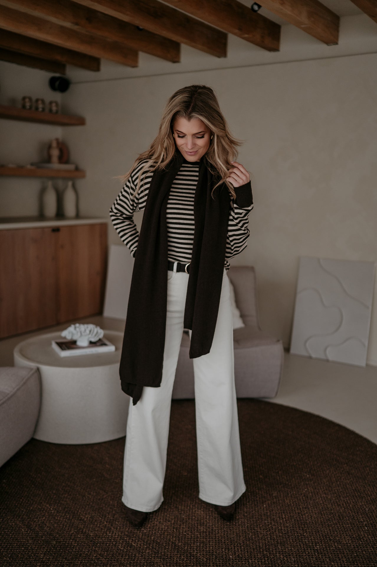 Nedio scarf I Chocolate Brown