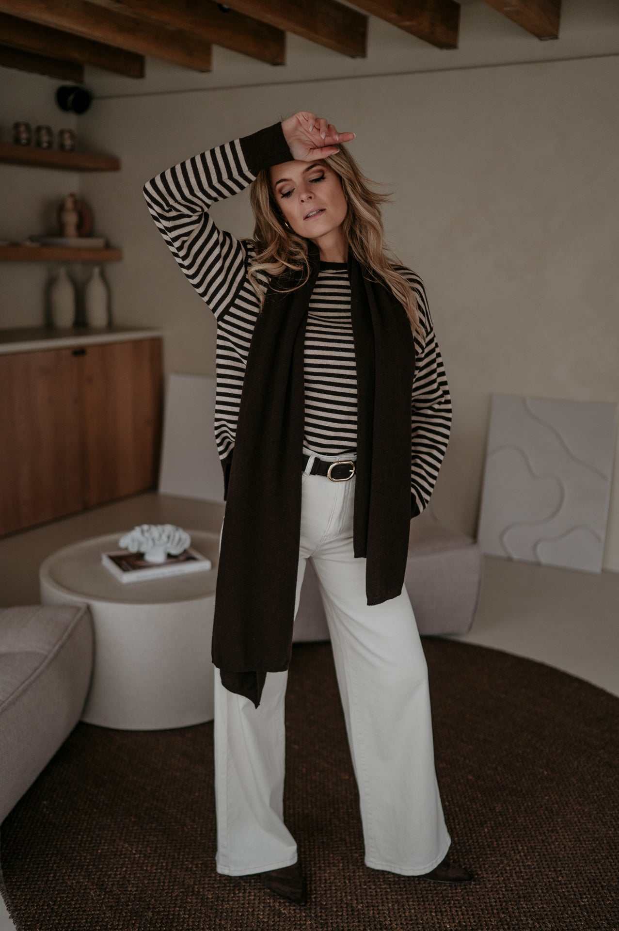 Nedio scarf I Chocolate Brown