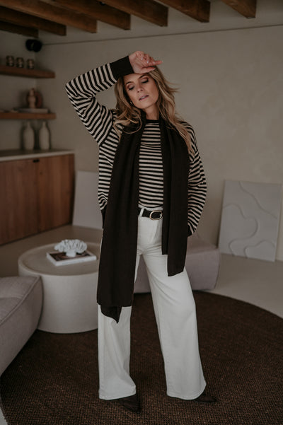 Nedio scarf I Chocolate Brown