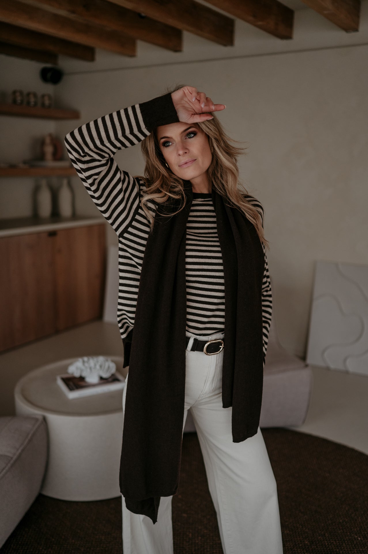 Nedio scarf I Chocolate Brown