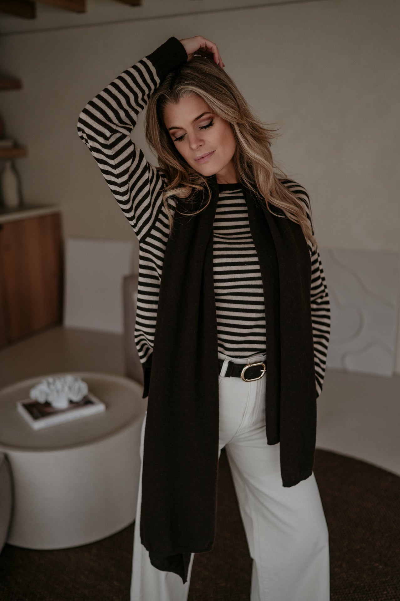 Nedio scarf I Chocolate Brown