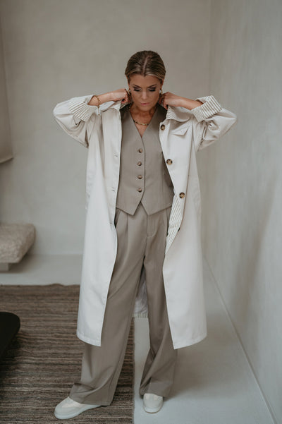 Tremiti trenchcoat I Ecru