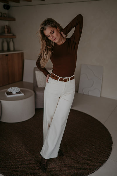 Elico longsleeve I Chocolate Brown