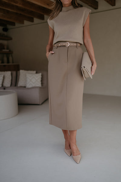 Malvagio skirt I Taupe