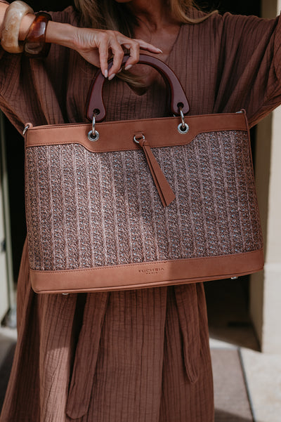 Tegola handbag I Brown