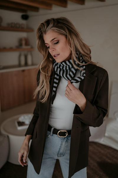 Atture scarf I Brown & Blue