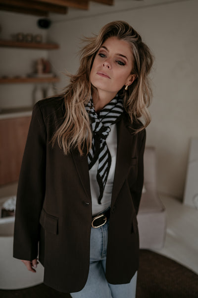 Atture scarf I Brown & Blue