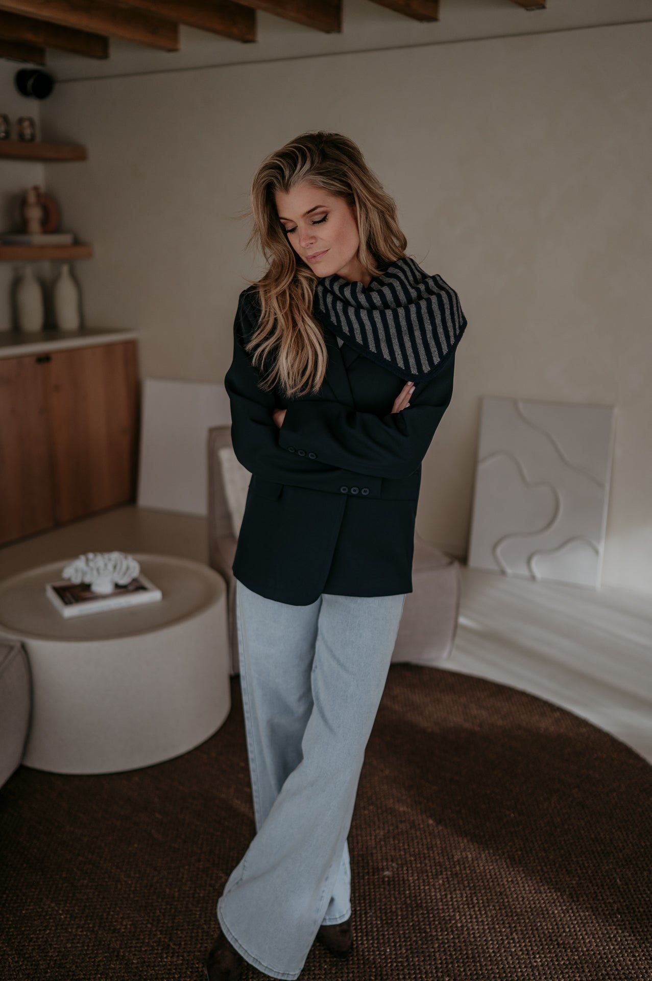 Atture scarf I Navy & Grey