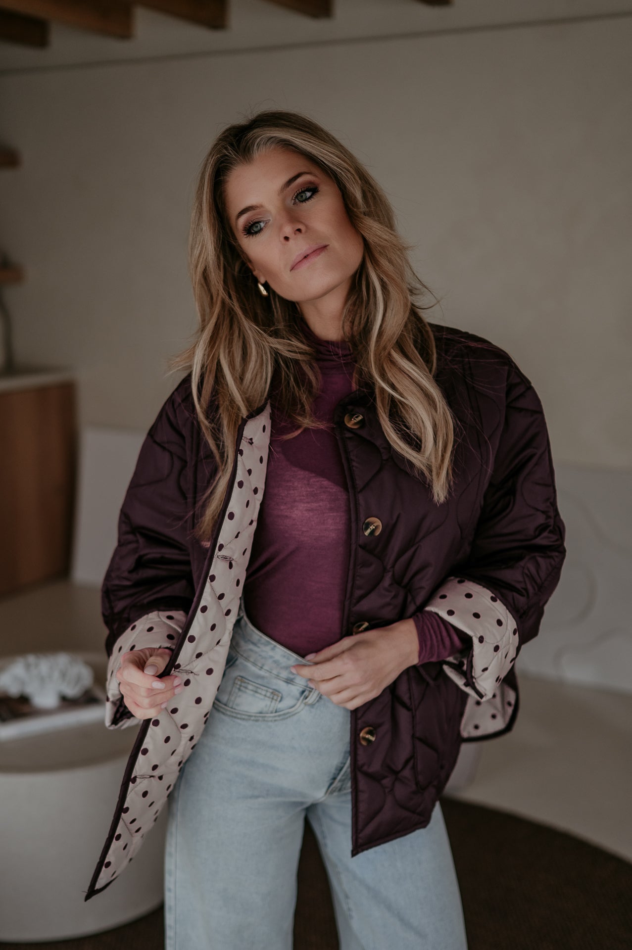 Gedria jacket I Burgundy