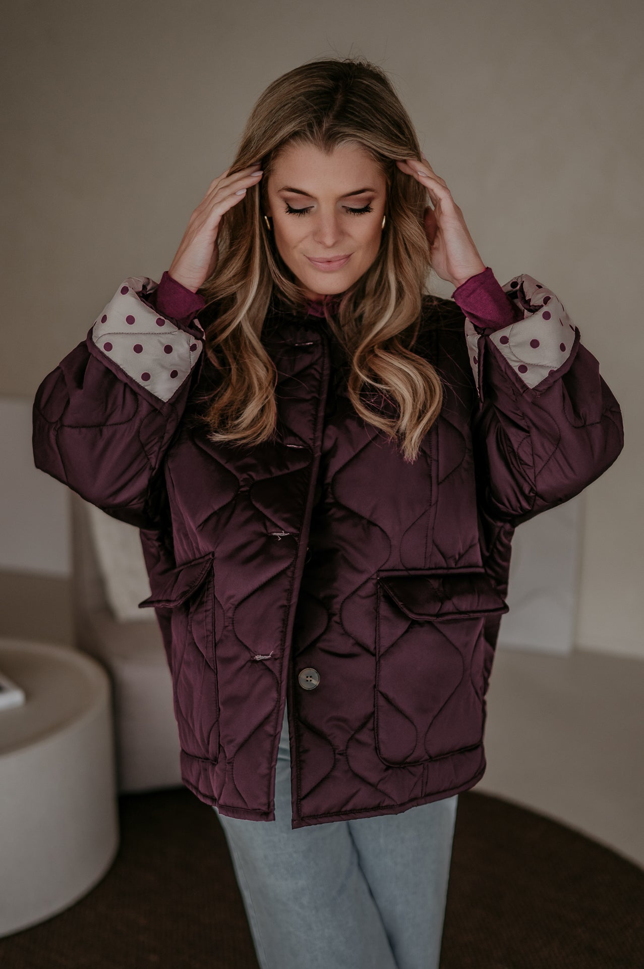 Gedria jacket I Burgundy