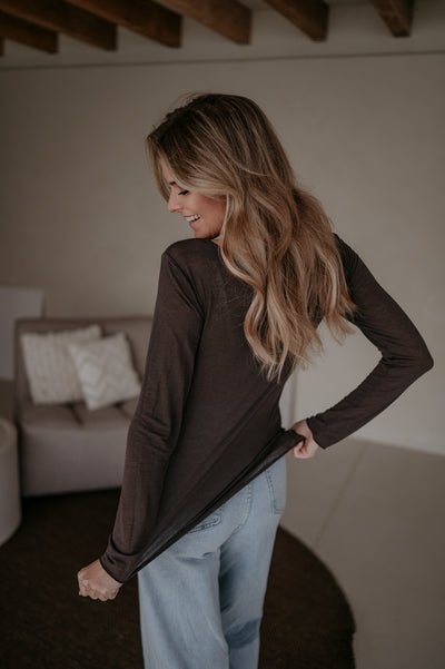 Dide top I Chocolate Brown