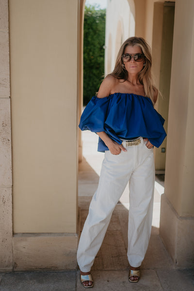 Dedalo blouse I Kobalt Blue