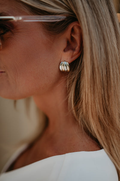 Vena earrings I Gold & Silver
