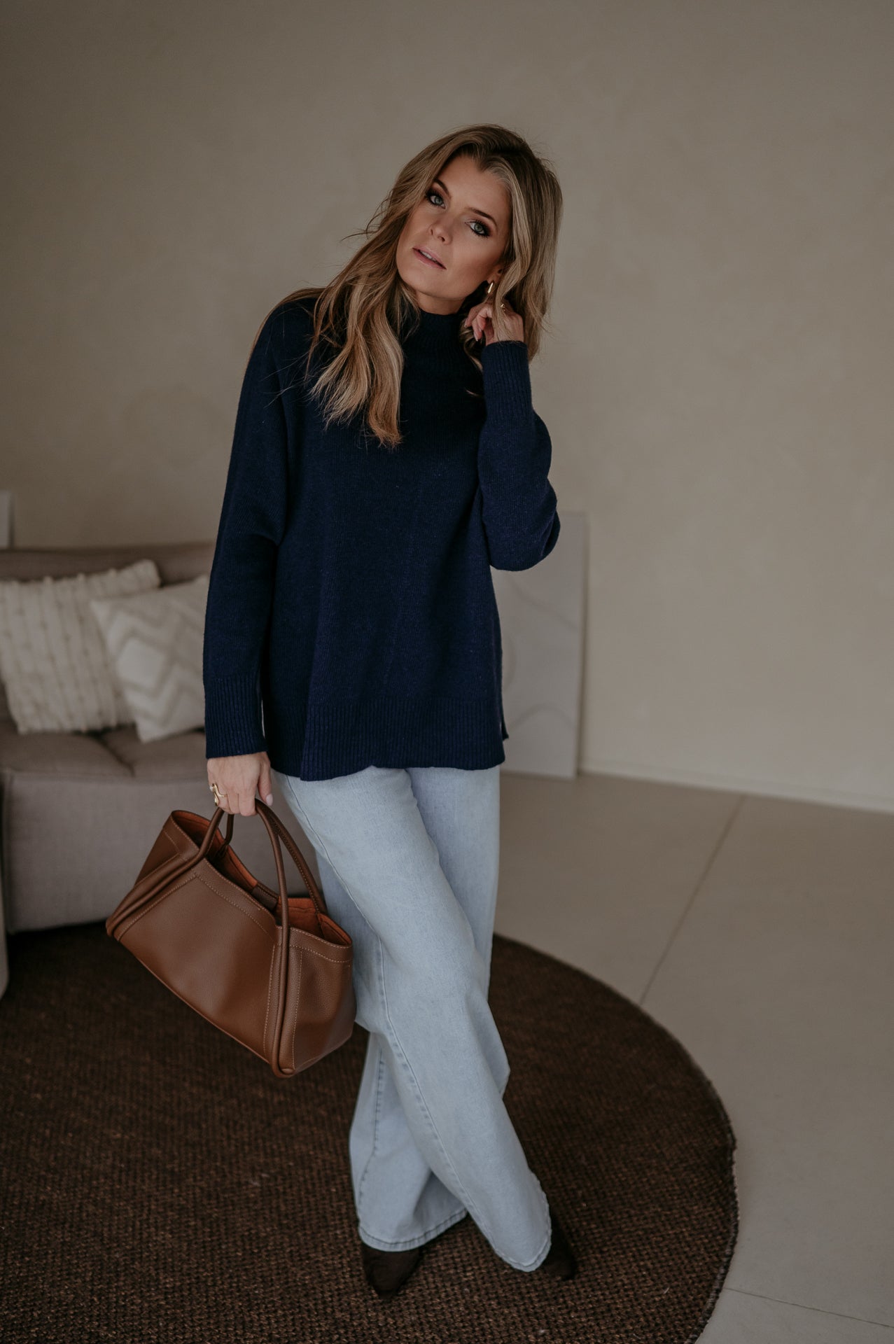 Lovide knit I Navy Blue