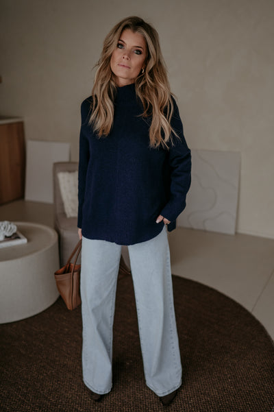 Lovide knit I Navy Blue