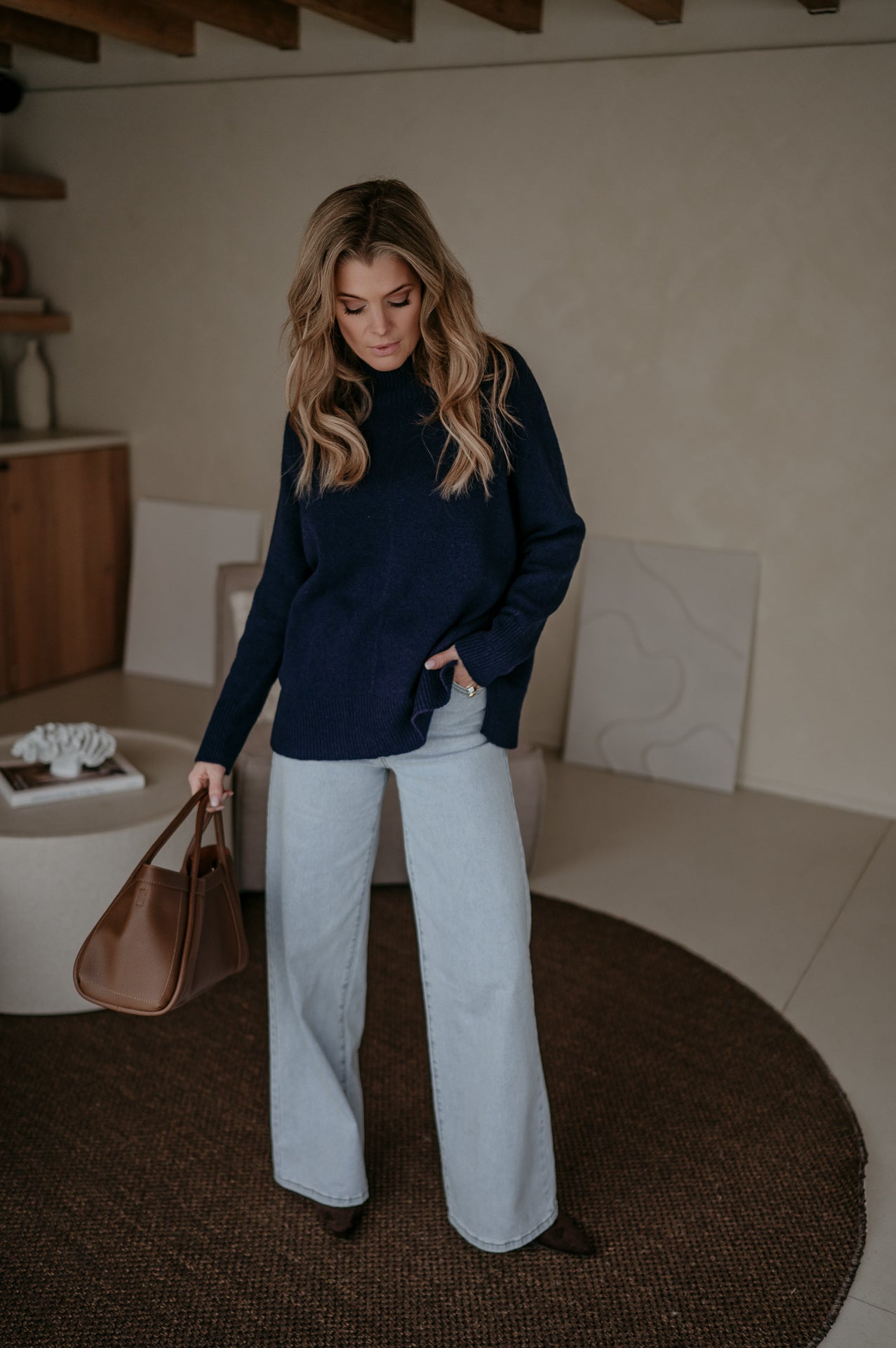 Lovide knit I Navy Blue