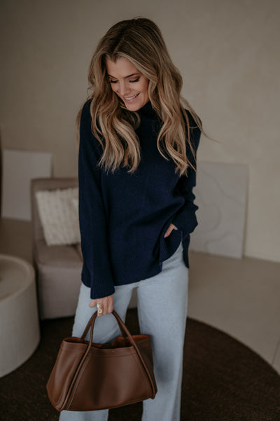 Lovide knit I Navy Blue