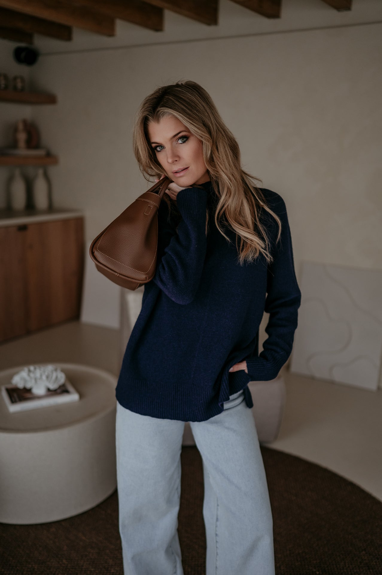 Lovide knit I Navy Blue