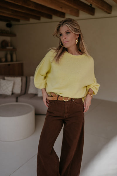 Frana knit I Yellow