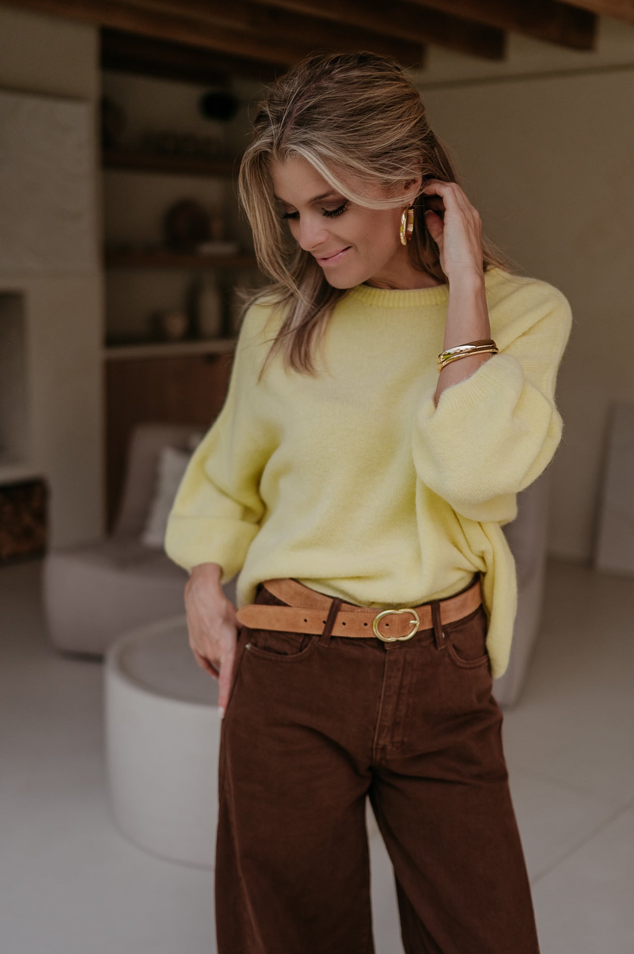 Frana knit I Yellow