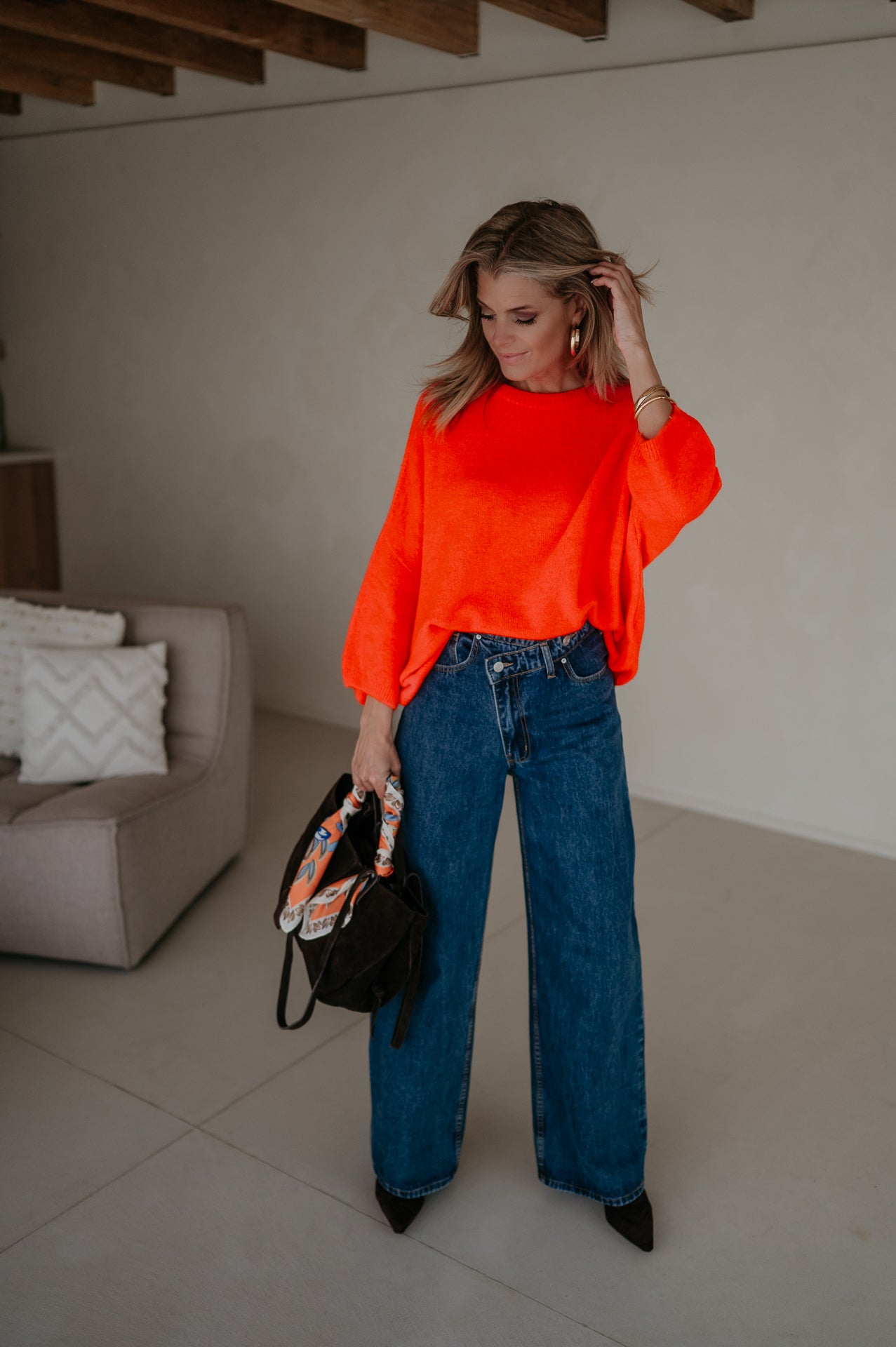Frana knit I Orange