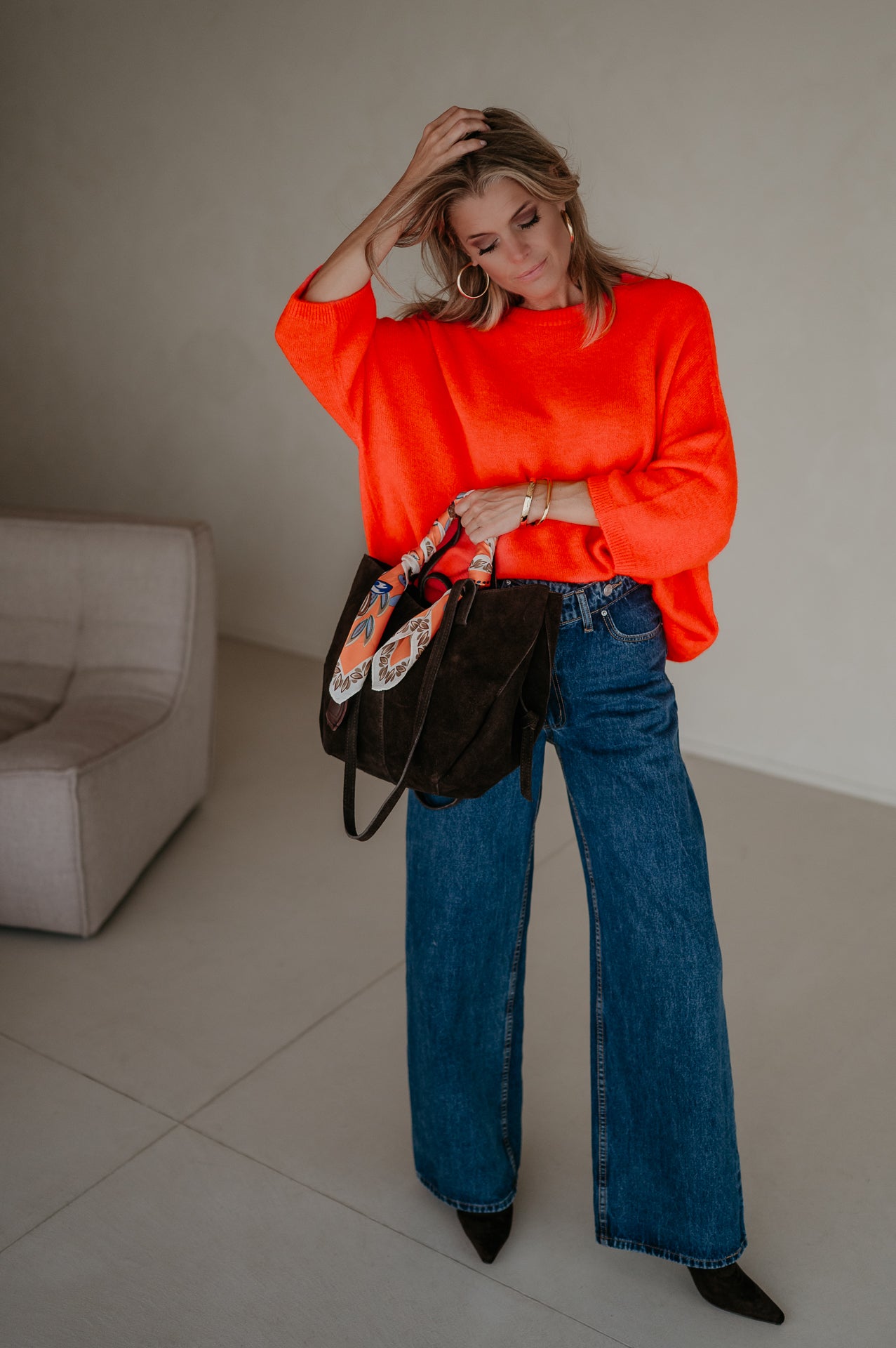 Frana knit I Orange