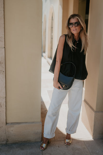 Pizzo top I Black