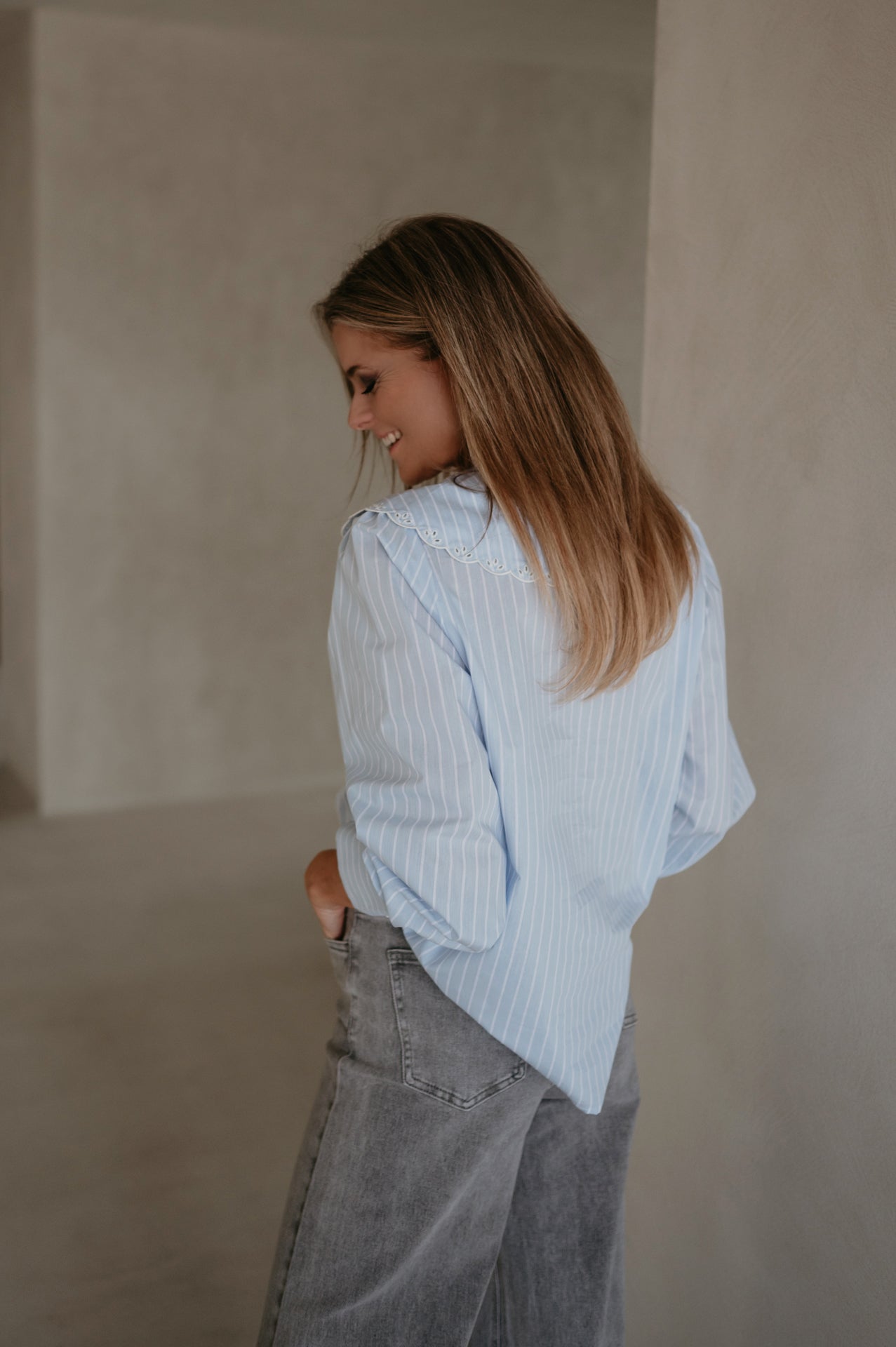 Frasi blouse I Striped Light Blue