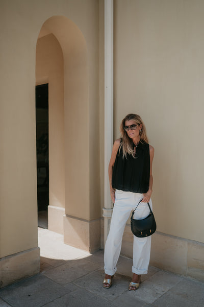 Pizzo top I Black