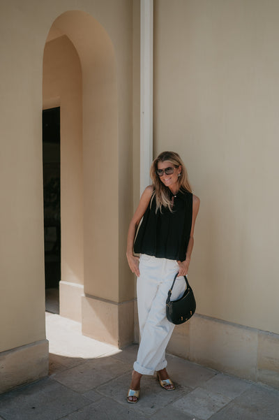 Pizzo top I Black