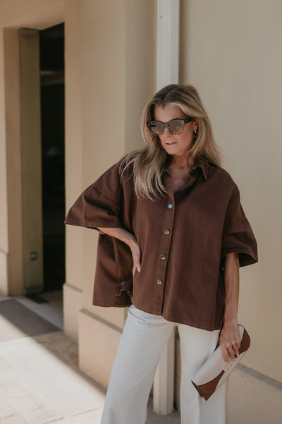 Bastone shirt I Chocolate Brown